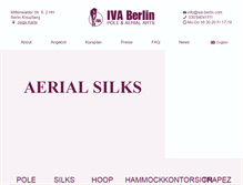 Tablet Screenshot of iva-berlin.com
